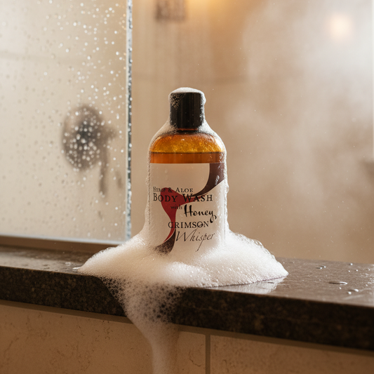 Crimson Whisper Body Wash with Honey